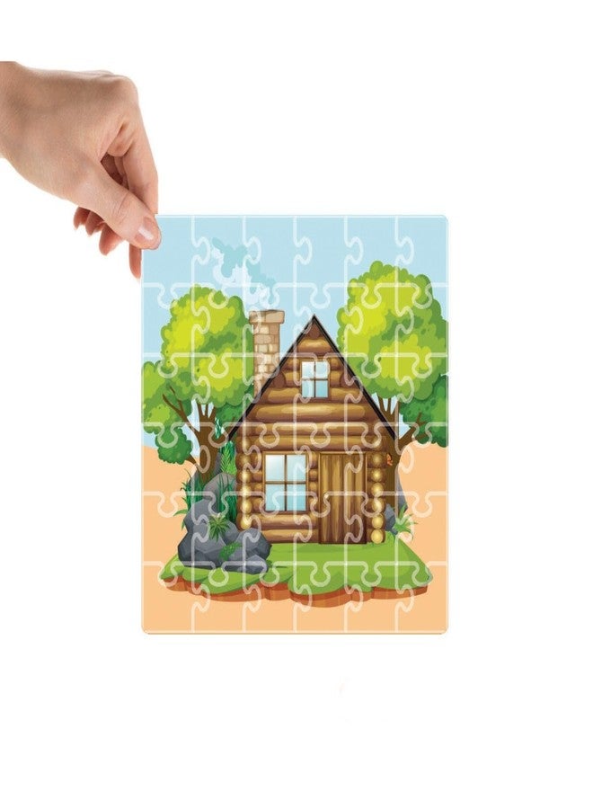 Mittimate Cottage House Jigsaw Puzzle Game for Kids Age 4 to 6 Old I 36 Pieces Puzzle Toy I Birthday Gift for Children - Image 1